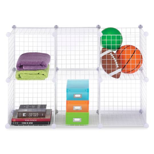 Whitmor Wire Storage 6 Cubes Set